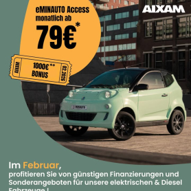 Unser Minauto-Angebot startet bei 79 &euro;/Monat und beinhaltet einen Bonus von 1000 &euro; beim Kauf eines Fahrzeugs aus unserem gesamten Sortiment ! 🍀